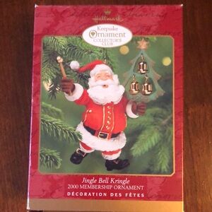 Hallmark Keepsake Jingle Bell Kringle Collector’s Club Christmas Ornament 2000